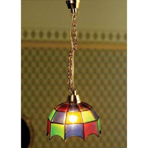 Dolls House Coloured 'Tiffany' Light