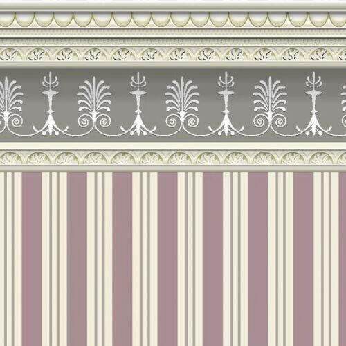 Dolls House Heather Stripe Wallpaper