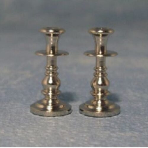 Dolls House Silver Candle Sticks