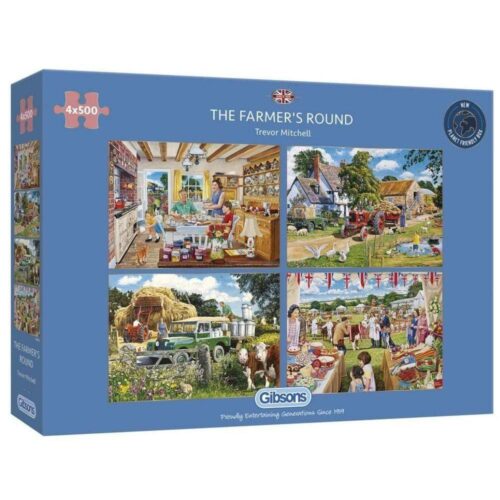 The Farmer's Round 4 x 500 Piece Puzzle - Image 5