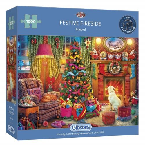 Festive Fireside - 1000 Piece Jigsaw Puzzle - Image 2