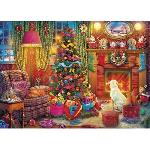 Festive Fireside - 1000 Piece Jigsaw Puzzle