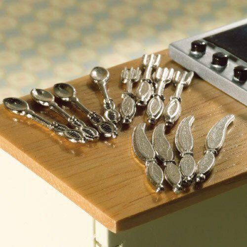 Dolls House Cutlery Set, 12 pcs