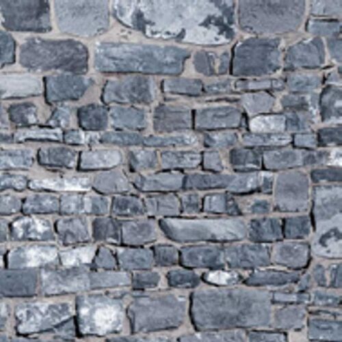 Dolls House Embossed Grey Stone Wall