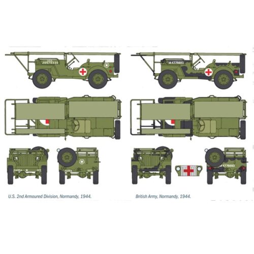 Italeri ¼ton 4x4 Ambulance Jeep - Image 2