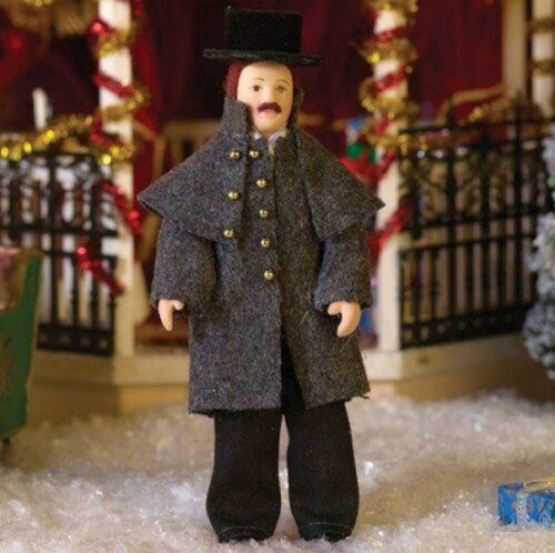 Dolls House - Lawrence Doll in Coat and Top Hat