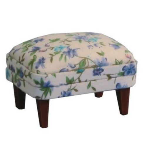 Dolls House Floral Fireside Footstool