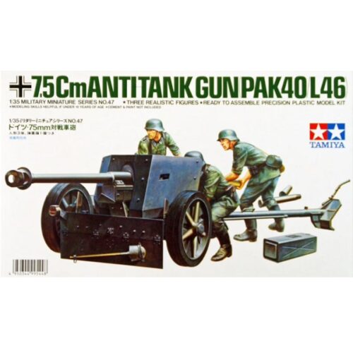 Tamiya 7.5cm Pak-40 (L46) with crew figures