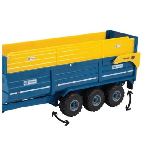 Britains Kane Tri Axle Halfpipe Silage Trailer - Image 4