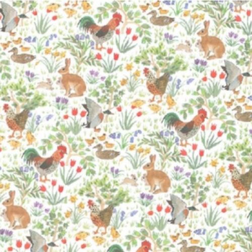 Dolls House Country Springtime Wallpaper