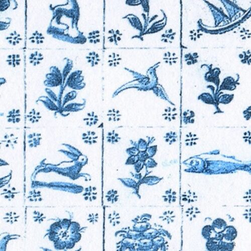 Dolls House Early Delft Wallpaper