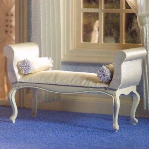 Dolls House George III Cream Window Seat