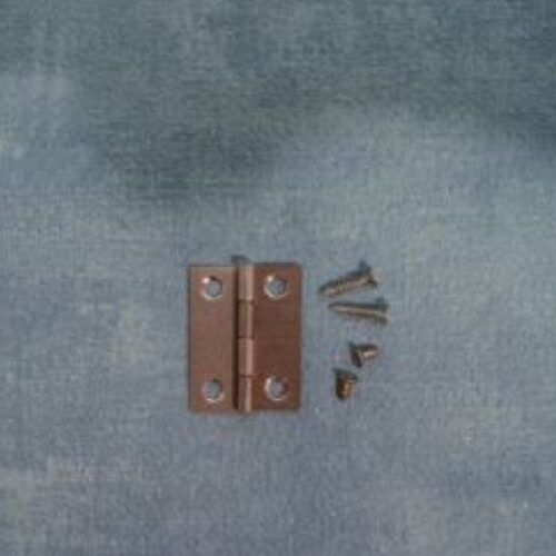 Dolls House 22mm - 4 Hinges including screws