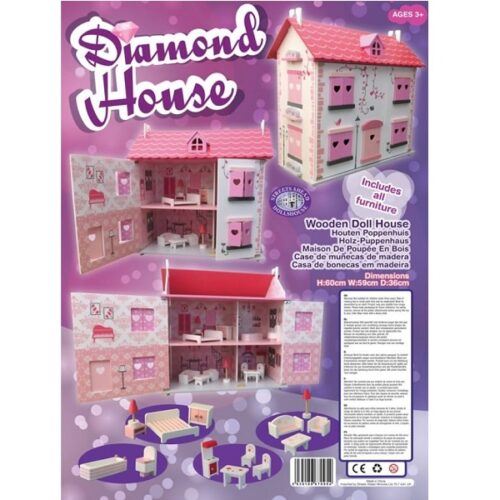 Dolls House - Diamond House and Furniture - Image 3