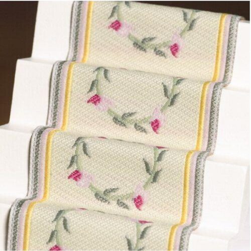 Dolls House Pink Rose Stair Carpet