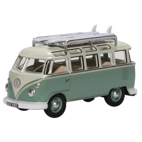 Oxford VW T1 Samba Bus/Surfboards Turquoise/Blue White