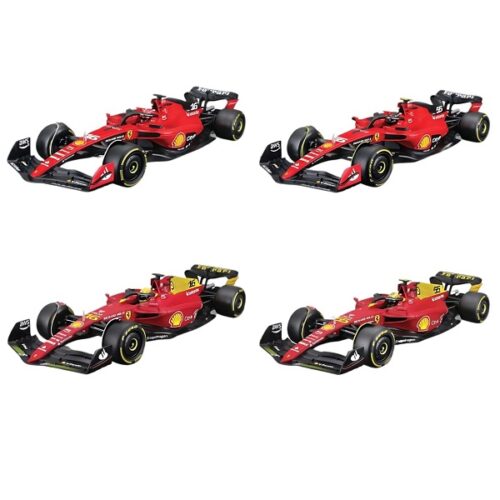 Bburago F1 Ferrari Set - Leclerc/Sainz - 4 Cars