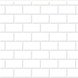 Dolls House  - White Metro Tiling Card
