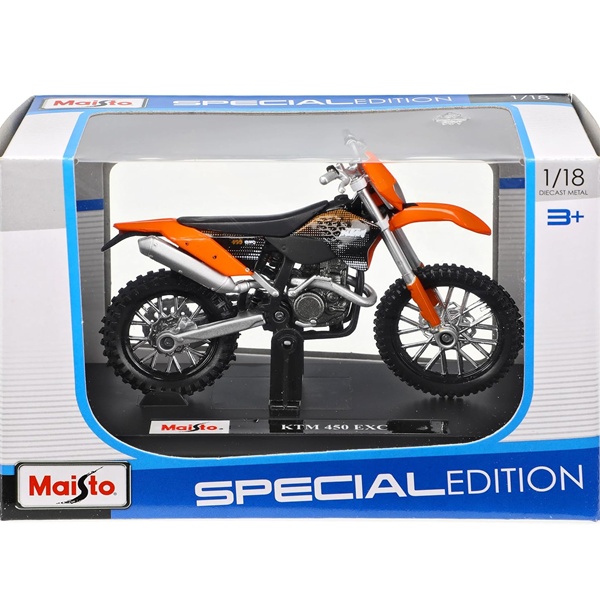 Maisto KTM 450 EXC - Black/Orange - Image 4
