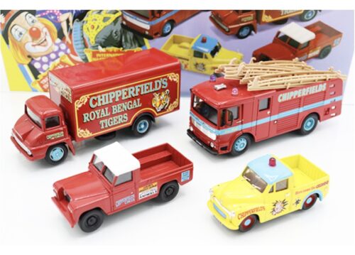 Corgi Land Rover, Morris Minor Pick-up, Thames Trader and AEC Fire Engine - Image 2