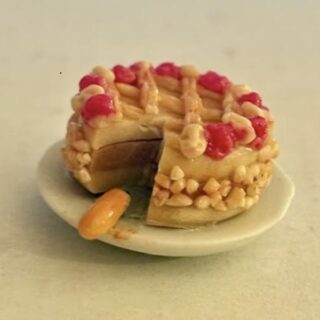 Dolls House Gateau on a Plate